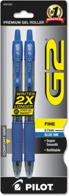 Pilot G2 Rolling Ball Pen 2pk Fine, Blue - .7mm Thumbnail Image