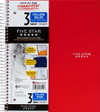 Five Star 3 Subject Notebook, College Ruled 150Ct. 8.5X11" - 1 Pkg Thumbnail Image