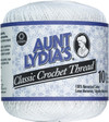 Aunt Lydia's Classic Crochet Thread, White, 400 Yds. - 3 Pkgs Thumbnail Image