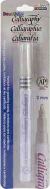 Calligraphy Paint Metallic Markers, Silver, 2Mm - 1 Pkg Thumbnail Image