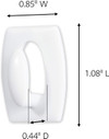 Command Adhesive Utility Hooks, White, Mini - 1 Pkg Thumbnail Image