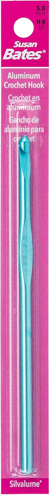 5 1/2" Silvalume Crochet Hook, 5Mm, H8 - 1 Pkg Thumbnail Image
