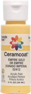Ceramcoat Acrylic Paint, Empire Gold, 2 oz - 1 Pkg Thumbnail Image