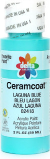 Ceramcoat Acrylic Paint, Laguna Blue, 2 oz - 1 Pkg Thumbnail Image