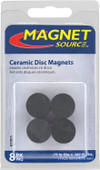 Ceramic Disc Magnets, Black, 3/4" Dia - 1 Pkg Thumbnail Image
