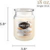 3 Wick Terrace Jar Candle, Vanilla Swirl, Ivory - Each Thumbnail Image