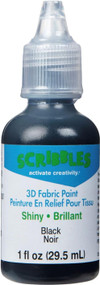 Scribbles Dimensional Fabric Paint, Black, 1 oz - 1 Pkg Thumbnail Image