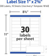Mailing Labels, 300Ct. 8 1/2X11" - 1 Pkg Thumbnail Image
