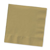 Solid Color Beverage Napkin, Glittering Gold, 50 Ct - 1 Pkg Thumbnail Image