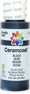 Ceramcoat Acrylic Paint, Black, 2 oz - 1 Pkg Thumbnail Image