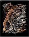 Engrave Art-Grizzly Bears, Copper - 8"x10" Thumbnail Image