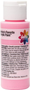 Ceramcoat Acrylic Paint, Pretty Pink, 2 oz - 1 Pkg Thumbnail Image