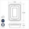 Cake Pan W/ Cover, Silver, 9"X13" - 1 Pkg Thumbnail Image
