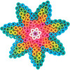Fun Fusion Small Fun Shaped Pegboards, Perler Beads, Assorted, 5 Ct - 1 Pkg Thumbnail Image
