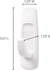 Command Adhesive Utility Hooks, White, Large - 1 Pkg Thumbnail Image