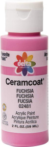 Ceramcoat Acrylic Paint, Fuchsia, 2 oz - 1 Pkg Thumbnail Image