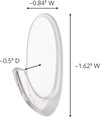 Command Adhesive Small Hook, Clear, Small - 1 Pkg Thumbnail Image