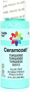Ceramcoat Acrylic Paint, Turquoise, 2 oz - 1 Pkg Thumbnail Image