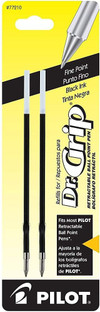 Retractable Ball Point Pen Refill, Black, Fine - 1 Pkg Thumbnail Image