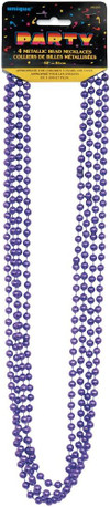 Bead Necklace Party Favors, Purple, 32" - 1 Pkg Thumbnail Image