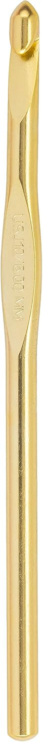 5 1/2" Silvalume Crochet Hook, 6Mm, J10 - 1 Pkg Thumbnail Image