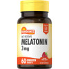 Sundance Vitamins Melatonin 3 mg Natural Berry Flavor - 60 Tablets Thumbnail Image