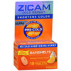 Zicam Ultra Cold Remedy RapidMelts Quick Dissolve Tablets Orange Cream Flavor - 18 ct Thumbnail Image