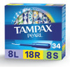 Tampax Pearl Plastic Tampons Triple Pack, Unscented - 34 ct Thumbnail Image
