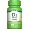 Nature's Truth D3 400 IU Vitamin Supplement - 100 Tablets Thumbnail Image