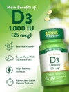Nature's Truth High Potency Vitamin D3 1000 IU Quick Release Softgels - 130 ct Thumbnail Image