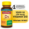 Nature Made Vitamin D3 1000 I.U. - 100 Tablets Thumbnail Image