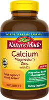 Nature Made Calcium Magnesium Zinc -300 Tablets Thumbnail Image