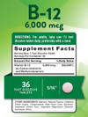 Nature's Truth Sublingual B-12 6000 mcg Fast Dissolve Tabs Natural Berry Flavor - 36 ct Thumbnail Image