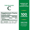 Nature's Bounty Vitamin C-500 mg Time Released Capsules - 100 Capsules Thumbnail Image