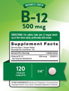 Nature's Truth B-12 500 mcg - 120 Tablets Thumbnail Image