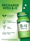 Nature's Truth B-12 500 mcg - 120 Tablets Thumbnail Image