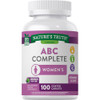 Nature's Truth ABC Complete Women's Multivitamin Mineral Supplement - 100 Coated Caplets Thumbnail Image