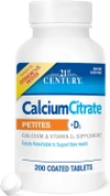 21st Century Calcium Citrate Petites + D3 Coated Tablets - 200 Tablets Thumbnail Image