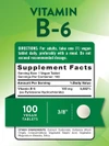 Nature's Truth B-6 100 mg - 100 Tablets Thumbnail Image
