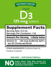 Nature's Truth D3 5000 IU Fast Acting Vitamin Supplement Liquid - 2 oz Thumbnail Image
