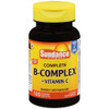 Sundance Vitamins Complete B-Complex + Vitamin C - 100 Coated Caplets Thumbnail Image