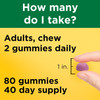 Nature Made Calcium Adult Gummies Cherry, Orange & Strawberry - 80 ct Thumbnail Image