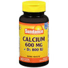 Sundance Vitamins Calcium 600 mg + D3 800 IU - 60 Caplets Thumbnail Image