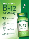 Nature's Truth B-12 1000 mcg Vitamin Supplement - 220 Tablets Thumbnail Image