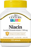 21st Century Niacin 500 mg Tablets Flush Free - 110 Tablets Thumbnail Image
