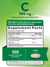 Nature's Truth C 500 mg Plus Bioflavonoids & Wild Rose Hips Vitamin Supplement - 100 Caplets Thumbnail Image
