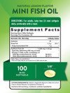 Nature's Truth Vitamins Mini Fish Oil 1300 mg Premium Strength Natural Lemon Flavor - 100 Softgels Thumbnail Image