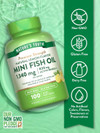 Nature's Truth Vitamins Mini Fish Oil 1300 mg Premium Strength Natural Lemon Flavor - 100 Softgels Thumbnail Image
