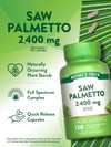 Nature's Truth Saw Palmetto 2,400 mg Quick Release Capsules - 120 Capsules Thumbnail Image