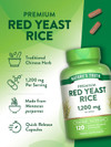 Nature's Truth Red Yeast Rice 600 mg Quick Release Capsules - 120 ct Thumbnail Image